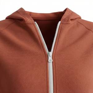 Conjunto Deportivo de Mujer de Alta Calidad con Logotipo Personalizado, 100% Algodón, Ropa de Entrenamiento con Cremallera, Color Sólido, Trajes Deportivos Resistentes con Cierre - Product Image 4