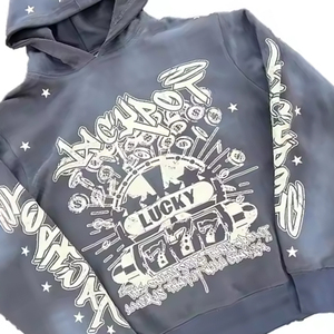 เสื้อพูลโอเวอร์ผ้าฝ้ายฟลีซ 100% พิมพ์ลายซิลค์สกรีน ทรงปกติ สีพื้น สไตล์วินเทจ หนานุ่ม ซักย้อมสีแบบแอซิด ระบายอากาศได้ดี เหมาะสำหรับฤดูหนาว สกรีนโลโก้ตามสั่ง - Product Image 3