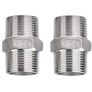 Conector macho de alta presión resistente a la corrosión de pezón cuadrado de acero inoxidable OEM pulido 1/2 pulgadas para accesorios de tubería - Product Image 1