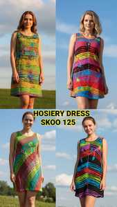 Robe bohème gypsy pour femmes, en coton, sans manches, taille naturelle, imprimé numérique, décontractée, été - Product Image 3