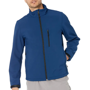 Venta caliente de la primavera de los hombres de moda chaqueta Softshell nuevo modelo impermeable al aire libre de lona al por mayor - Product Image 2