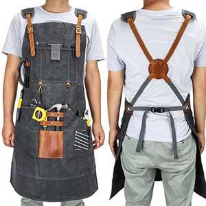 Durable High Quality <b>Leather</b> <b>Apron</b> for Welding Protection Customizable Colors Designs Unisex Industrial Safety <b>Apron</b> (All Sizes - Product Image 5