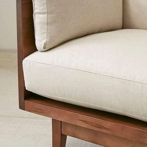 Sofá de madera maciza de alta calidad para sala de estar, oficina, salón y mobiliario de hotel con estructura duradera y cojín cómodo. - Product Image 5