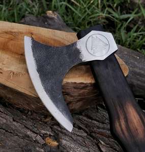 Wholesale Customized Premium Quality OEM/ODM Service Handmade <b>Viking</b> Damascus Steel <b>Axe</b> Rose Wood Handle PRESTIGE BLADES Outdoor - Product Image 3