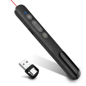 Preço barato Wireless Laser Pointer Presenter para virar a página 2 em 1 apresentação sem fio remoto com ponteiro laser para gato