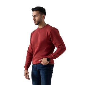 Sudadera de lana de gran tamaño para hombre, jersey de mezcla de algodón pesado, sudadera con estampado de logotipo personalizado, ropa de calle informal de invierno, Top - Product Image 3
