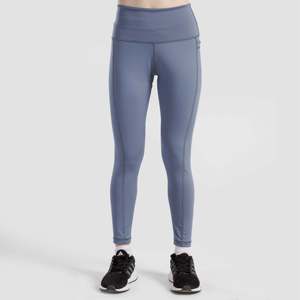 Leggings de sport à motifs Core Comfort, taille XL, pour usage sportif, en tissu tricoté sans couture avec logo en latex, nylon et élasthanne, bleu clair - Product Image 1