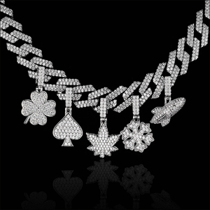 Bracelet de charme tennis en or jaune de luxe avec micro-pavé de diamants, cadeau unisexe - Product Image 3