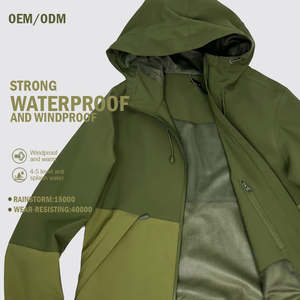 เสื้อกันฝนน้ำหนักเบาทนทานกันน้ำระบายอากาศได้ดีแห้งเร็วกลางแจ้งกันลมมีสไตล์แจ็กเก็ตผจญภัยสำหรับผู้ชาย - Product Image 4