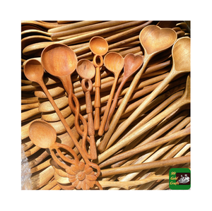 Utensilio de madera de bambú de cocina de Venta caliente, cuchara de corazón para mezclar, cuchara agitadora para hornear de mango largo (Elysia WA + 84789310321) - Product Image 5