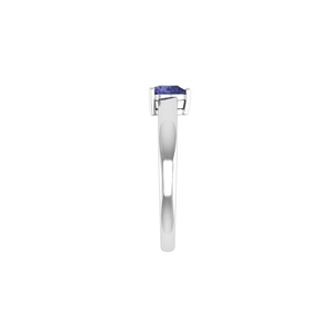 Anello con Tanzanite Naturale Taglio a Pera 0,26ct in Argento Sterling 925 Gioielleria Fine - Product Image 2