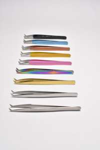 Pince à cils avec logo personnalisé Pince à cils Applicateur de cils en acier inoxydable Outils de maquillage de cils de marque privée - Product Image 3