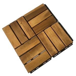 Vietnam Acacia Wood Garden & Bathroom Interlocking Waterproof Anti-Slip Contemporary Design Patio Tiles <b>Flooring</b> - Product Image 4