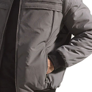 Blouson d'hiver décontracté surdimensionné pour homme, col montant, logo frontal, nylon/polyester respirant, écologique, haute qualité, 2026 - Product Image 5