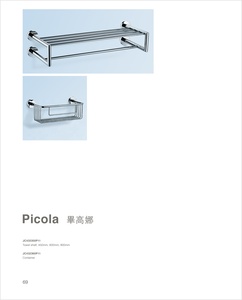 Accessoires de salle de bain Goldiden <span class=keywords><strong>Picola</strong></span> en provenance d'Allemagne, accessoires de salle de bain robustes, étagère en verre, porte-serviettes, accessoires de toilette - Product Image 3
