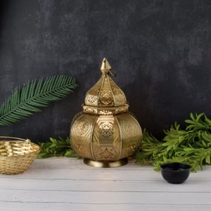 Lanterne porte-bougie marocaine moderne en fer forgé, faite à la main, populaire et très vendue, décorations de table pour la maison Ramadan 2026 - Product Image 6