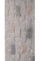Brique PU souple en pierre artificielle, texture 3D, imperméable, légère, pour la décoration murale extérieure des villas et des hôtels, avec des échantillons gratuits