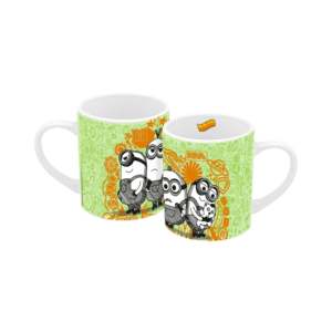 For Minions 250ml <b>Double</b> <b>Wall</b> <b>Glass</b> Cup Modern Eco-Friendly Cartoon Mushroom for Hot Beverages Stocked Packaged Gift Box - Product Image 1