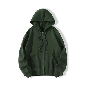 Sweatshirts à logo personnalisé pour hommes et femmes Sweatshirts à capuche unisexes unis à sublimation avec un design luxueux à fermeture éclair 100% coton - Product Image 1