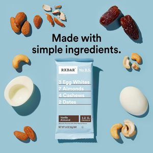Barras de Proteína RXBAR, Snack de Proteína, Barras de Snack, Vainilla y Almendra, Caja de 22 oz (12 Unidades) - Product Image 6