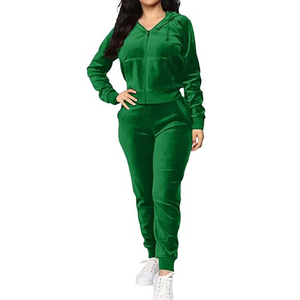 Conjunto Deportivo de Terciopelo con Logotipo Personalizado Bordado, Chándal de Alta Calidad para Hombre y Mujer, Conjunto de 2 Piezas, Chándal de Terciopelo 2026 - Product Image 3