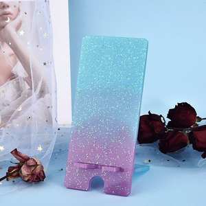 High quality Handmade Epoxy Resin Mobile <b>Phone</b> <b>Holder</b> Stand Decorative <b>Desk</b> Smartphone <b>Holder</b> <b>for</b> Office Home Table Use - Product Image 1