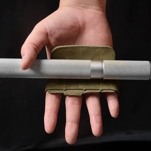 Poignées de gymnastique en cuir suédé Protection de la paume Accessoires de gymnastique pour l'entraînement de gymnastique Chiba Grip Pad Pull ups Poignées d'haltérophilie - Product Image 2