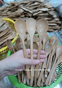 Juego de cubiertos de bambú reutilizables, con logotipo láser gratis de ECO2GO, vietnamita, 100%, venta - Product Image 6