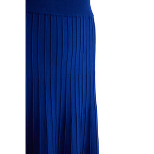 Crocheted <b>Wrap</b> A-Line Knit Skirt with Lace Print Pattern - Product Image 2