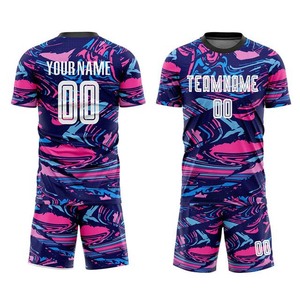 ชุดเล่นฟุตบอลของผู้ชายชุดเสื้อฟุตบอลแบบมีเอกลักษณ์สำหรับผู้ใหญ่ชุดฝึกเล่นกีฬาแบบสั่งทำพร้อมโลโก้หมายเลขชื่อ - Product Image 1