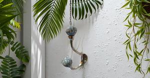 Gray Colored Ceramic <b>Wall</b> <b>Hook</b> Hanger with Painted Finished <b>Key</b> Holder and Bath Towel <b>Hook</b> Hangers <b>for</b> Clothes - Product Image 5
