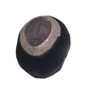 Toupet en cheveux humains Remy indiens de style Yaki Taz Hair BD, trame unique pour système capillaire pour hommes en dentelle - Product Image 6