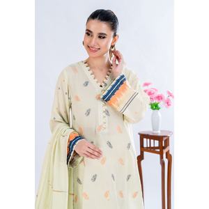 Ensemble de costume jacquard blanc cassé non cousu pour femmes, tenue élégante 3 pièces - Product Image 2