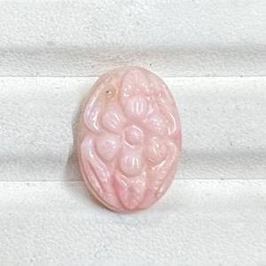 Hecho a mano Mughal arte tallado hermoso corte ovalado Rosa ópalo piedra preciosa Natural CAMBIO DE Color óptico 18x13mm para la fabricación de joyas a granel - Product Image 1