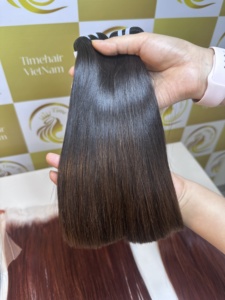 ผมตรงยาว16นิ้วสีดำบริสุทธิ์สมบูรณ์แบบสีธรรมชาติ - Product Image 2