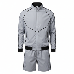 Chaqueta Cortavientos Personalizada con Cremallera, Conjuntos Deportivos de Nailon para Hombre, Chaqueta Cortavientos con Estampado Y2k, Ropa para Entrenamiento y Jogging - Product Image 6
