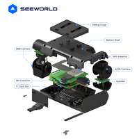 SEEWORLD V7 PRO AI 4G Dual Dash Cam ADAS DMS GPS Manajemen Armada Kamera Video Langsung Kamera Kendaraan GPS Flotas