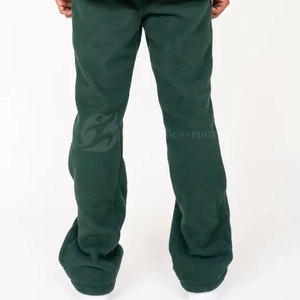 Pantalon évasé en toile épaisse coupe slim, pantalon évasé personnalisé pour homme, taille élastique de haute qualité, style hip-hop, anti-plis, séchage rapide - Product Image 3