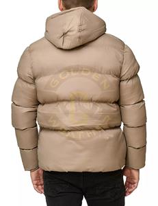 Parka personnalisée de haute qualité et durable pour hommes Manteau à bulles d'extérieur de grande taille avec col montant et bouffant d'hiver - Product Image 4