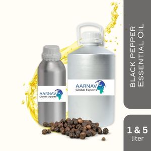 Nouvelle Arrivée Huile Essentielle Pure de Théier et Poivre Noir en Vrac Distillée à la Vapeur Certifiée GMP AARNAV GLOBAL Huiles Parfumées de Qualité - Product Image 2