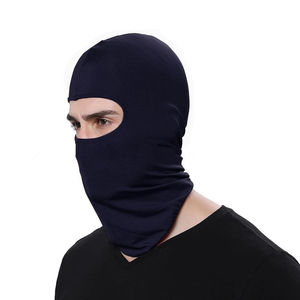 Masque de ski unisexe Pakistan Made 100% Couvre-visage en polyester avec cagoule à un trou de couleur unie pour adultes - Product Image 3