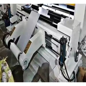 FQB-1300MM 300 m/min multi-fonction Jumbo découpe découpeuse Rewinder papier feuille plastique noyau Machine Delta PLC moteur moteur - Product Image 2