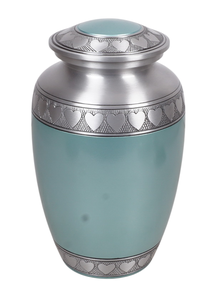 Urna de cremación para adultos con acabado de madera de nuevo diseño, urna funeraria de Metal decorativa para interiores con suministros de cremación con acabado pintado - Product Image 5