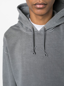 Vêtements d'hiver pour hommes Sweat à capuche thermique OEM Sweat à capuche délavé à l'acide pour hommes Pull-over à capuche délavé à l'acide avec cordon de serrage - Product Image 4