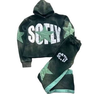 Chándales con Logotipo Bordado Personalizado, Sudaderas Extra Grandes, 100% Algodón, Chándal de Moda de Alta Calidad - Product Image 3