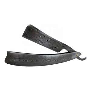 Maquinilla de afeitar plegable personalizada hecha a mano de acero de Damasco - Product Image 1