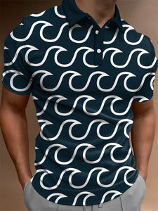 เสื้อโปโลปักลายด้วยแขนสั้นพิมพ์สีทึบออกแบบซับลิเมชันปรับแต่งได้ - Product Image 3