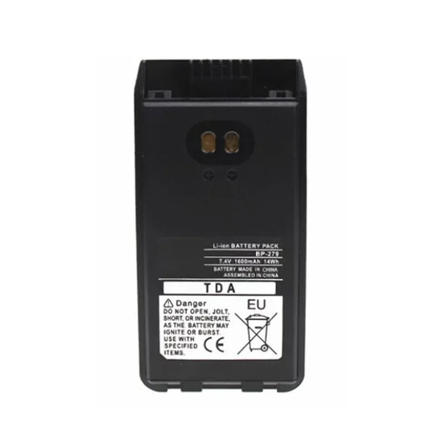 BP-279 1600mAh Li-ion Battery for ICOM F1000S F1000 F2000 F2000S F2000T IC-V88 U88 F29SR Radio Fit for BP-280 LI Batteries