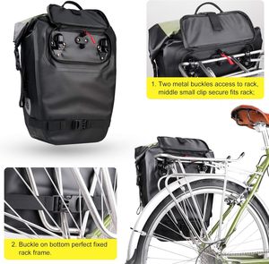 Sac de selle multifonctionnel pour vélo Sac à dos pour vélo Sac de sacoche pour vélo avec siège arrière étanche <span class=keywords><strong>Coffre</strong></span> - Product Image 6