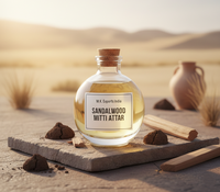 Attar de santal Mitti, attar indien naturel et terreux, huile de parfumerie traditionnelle longue durée
